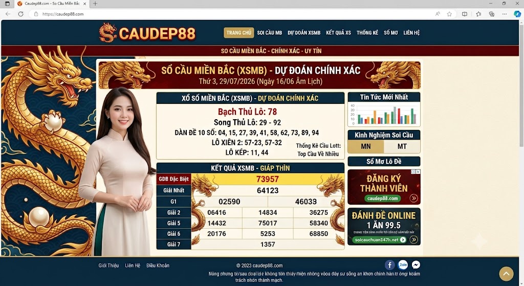Soi cầu xổ số 247 ngày 29/07/2026 miễn phí chính xác nhất